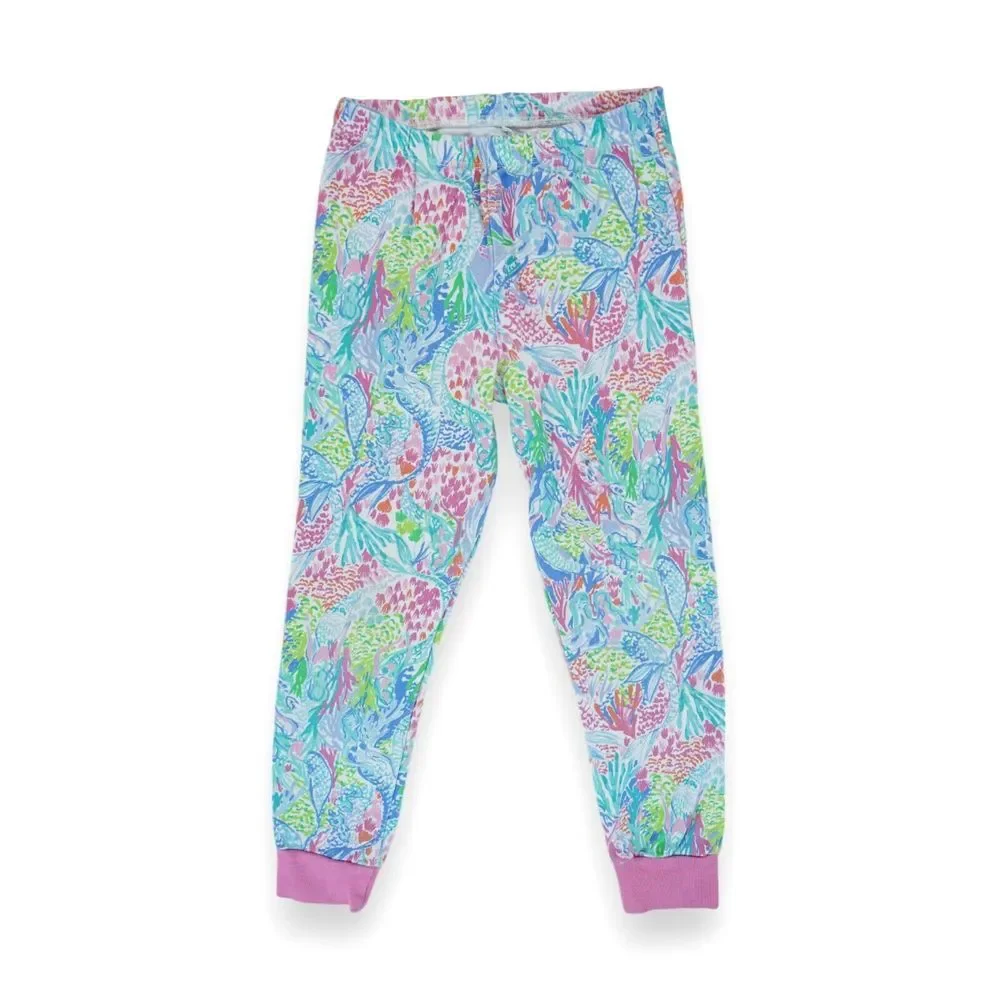 Lilly Pulitzer Pottery Barn‎ Kids Exclusive Mermaid Cove Pajama Pants Size 6
